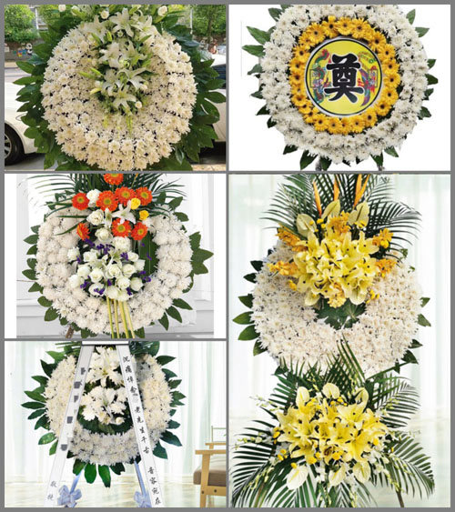 广东东莞市望牛墩镇聚龙江村花圈速递